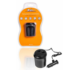 Прикуриватель-разветвитель 2 гнезда + 2USB в подстаканник AirLine ASP-2U-16