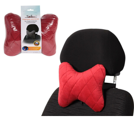 Подушка-косточка на подгол. "Алькантара", 1 шт., красная AirLine ASP-B-04