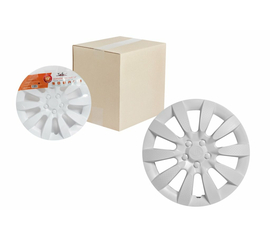 Колпаки колесные 13" "Торнадо", белый, карбон, компл. 2 шт. AirLine AWCC-13-08