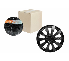 Колпаки колесные 13" "Торнадо", черный глянец, карбон, компл. 2 шт. AirLine AWCC-13-09