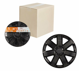 Колпаки колесные 13" "Гелакси", черный глянец, карбон, компл. 2 шт. AirLine AWCC-13-17