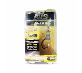 Газонаполненные лампы AVS "Alfas" "Максимальная освещённость" жёлтый 2800К H1, комплект 2 шт.