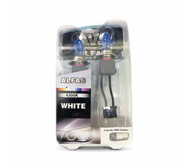 Газонаполненные лампы AVS "Alfas" +130% 4300K H7 комплект 2 шт.