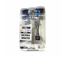 Газонаполненные лампы AVS "Alfas" "Ультра-белый" 6000К H7, комплект 2 шт.