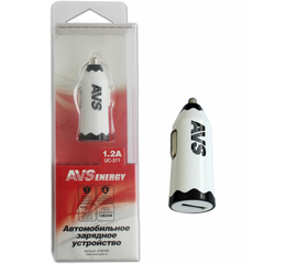 USB автомобильное зарядное устройство AVS 1 порт UC-311 (1, 2А)