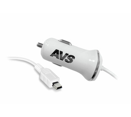 Автомобильное зарядное устройство AVS с mini USB CMN-213 (1, 2А)
