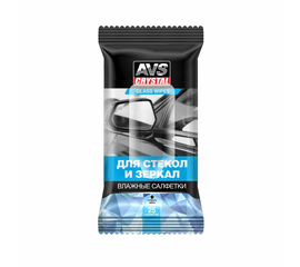 Влажные салфетки "Для Стекол и Зеркал", 25 шт. AVS AVK-200
