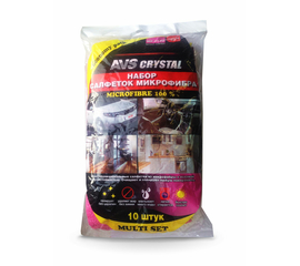 15 Набор салфеток экономичный многофункциональный AVS MF-6120 (микроф.- 10шт, 30х30см)