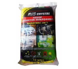 17 Набор салфеток увеличенного размера AVS MF-6123 (микроф.- 12шт, 35х40см)