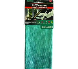 08 Салфетка микрофибра сверхплотная для чистки стекол AVS MF-6107 (35х40см) (1шт)