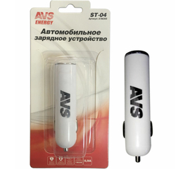 USB автомобильное зарядное устройство AVS 1 порт ST-04 (0.9А)