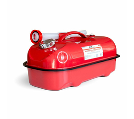 Канистра топливная металлическая горизонтальная 10 л (красная) AVS HJM-10