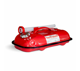 Канистра топливная металлическая горизонтальная 5 л (красная) AVS HJM-05