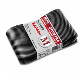 Оплётка на руль (размер M, черный) (карбон) AVS GL-300M-B