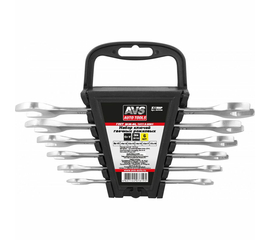 Набор ключей гаечных рожковых AVS на держателе, 8-19 мм, 6 предметов, K1N6P