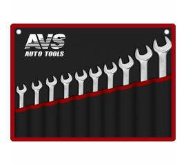 Набор ключей гаечных рожковых AVS в сумке, 6-24 мм, 10 предметов, K1N10M