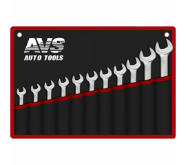 Набор ключей гаечных рожковых AVS в сумке, 8-32 мм, 11 предметов, K1N11M
