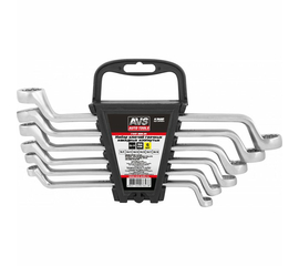 Набор ключей гаечных накидных изогнутых AVS на держателе, 8-19 мм, 6 предметов, K2N6P