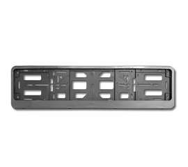 Рамка под номерной знак двусоставная (серебристый металлик) AVS RN-16