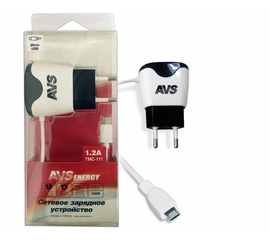 Сетевое зарядное устройство AVS с micro USB TMC-111 (1, 2А)