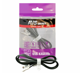 Кабель AVS micro USB (1м) MR-331 (плоский)
