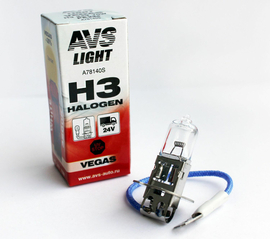 Лампа галогенная AVS Vegas H3.24V.70W (1 шт.)