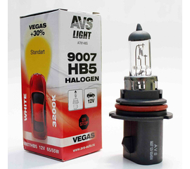 Лампа галогенная AVS Vegas HB5/9007. 12V.65/55W (1 шт.)