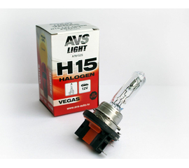 Лампа галогенная AVS Vegas H15.12V.15/55W (1 шт.)