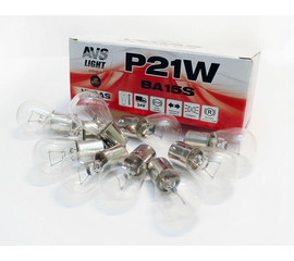 Лампа AVS Vegas 24V. P21W (BA15S) BOX (10 шт.)