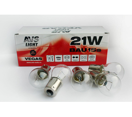Лампа AVS Vegas 12V. 21W (BAU15S) BOX (10 шт.) смещенный штифт