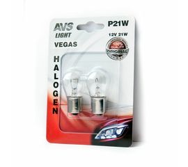 Лампа AVS Vegas в блистере 12V. P21W (BA15S) (2 шт.)