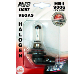 Лампа галогенная AVS Vegas в блистере HB4/9006.12V.55W (1 шт.)