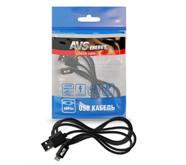 Кабель AVS для iphone 5/6/7 (1м) IP-511 (пакет)