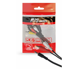 Кабель AVS с разъемом 3, 5 jack - 2RCA (аудио) (1, 5м) RCA-61