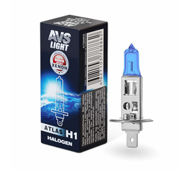 Лампа галогенная AVS ATLAS BOX /5000К/ H1.12V.55W (1 шт.)
