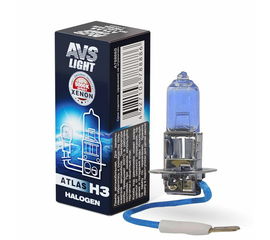Лампа галогенная AVS ATLAS BOX /5000К/ H3.12V.55W (1 шт.)