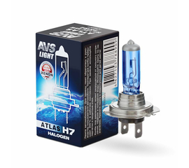 Лампа галогенная AVS ATLAS BOX /5000К/ H7.12V.55W (1 шт.)
