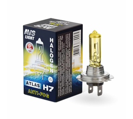 Лампа галогенная AVS ATLAS ANTI-FOG / BOX желтый H7.12V.55W (1 шт.)