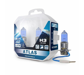 Лампа галогенная AVS ATLAS PB /5000К/ H3.12V.55W Plastic box -2 шт.