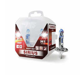 Лампа галогенная AVS SIRIUS NIGHT WAY H1.12V.55W Plastic box -2 шт.