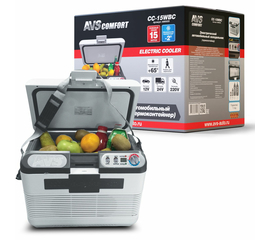 Холодильник автомобильный AVS CC-15WBС (программное управление) 15л 12V/24V/220V