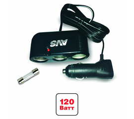 Разветвитель прикуривателя AVS 12/24 (на 3 выхода) CS301