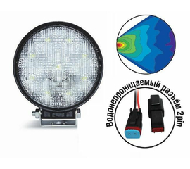 Светодиодная фара "OFF-Road" AVS FL-1206 (27W) серия "Basic"