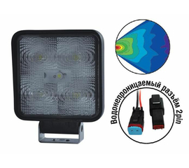 Светодиодные фара "OFF-Road" AVS Light FL-1210 (15W) серия "Basic"