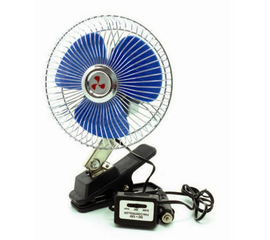 Вентилятор автомобильный AVS Comfort 8043 12В 6" (корпус: металл, переключатель, цвет: серебристый)