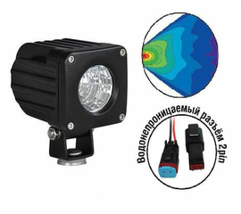 Светодиодные фары "OFF-Road" AVS Light FL-1410 (FL-1237) (10W) серия "Extreme Vision"