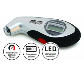 Манометр автомобильный для шин AVS EL-800