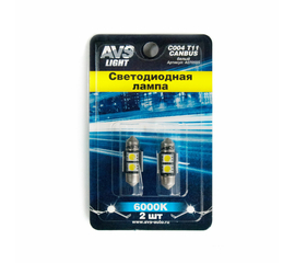 Лампа светодиодная T11 C004 /белый/ (SV8, 5) CANBUS 2SMD5050 31 мм 12V