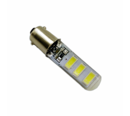 Лампа светодиодная T8 B044 /белый/ (BA9S) 6SMD 5730 12V, блистер 2 шт