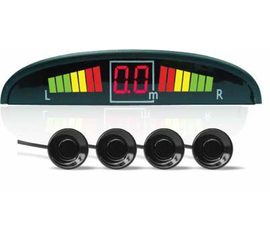 Парктроник PS-124U (4 датчика+коннекторы, цветной светодиодный дисплей с цифровым табло)